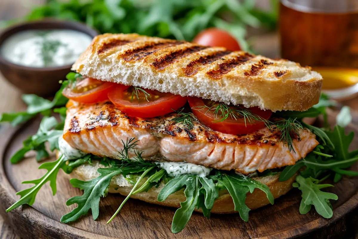 salmon sandwich