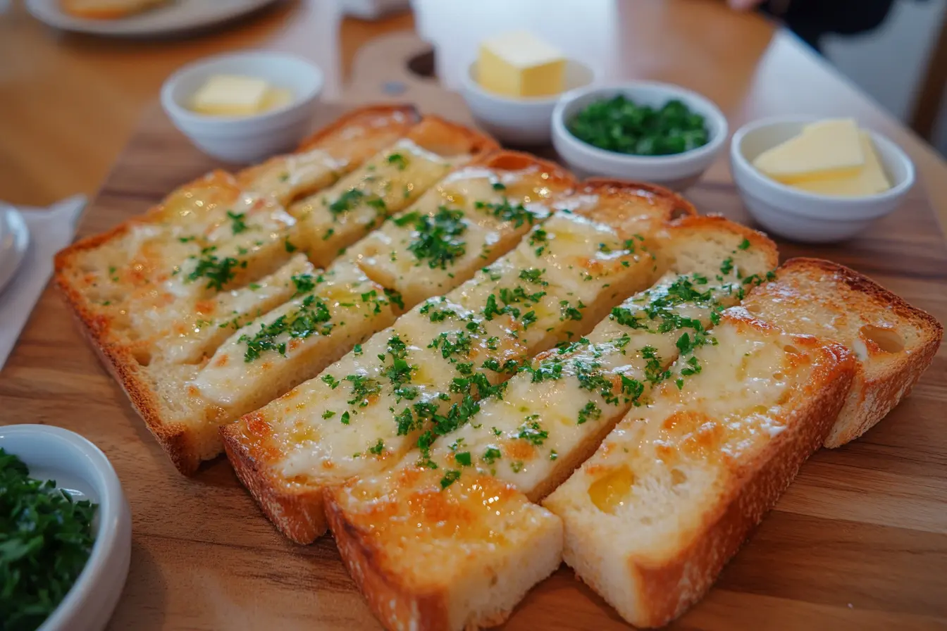 Does garlic bread have a lot of protein?